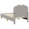 vidaXL Cadre de lit pour tout-petit avec t&ecirc;te de lit Gris clair
