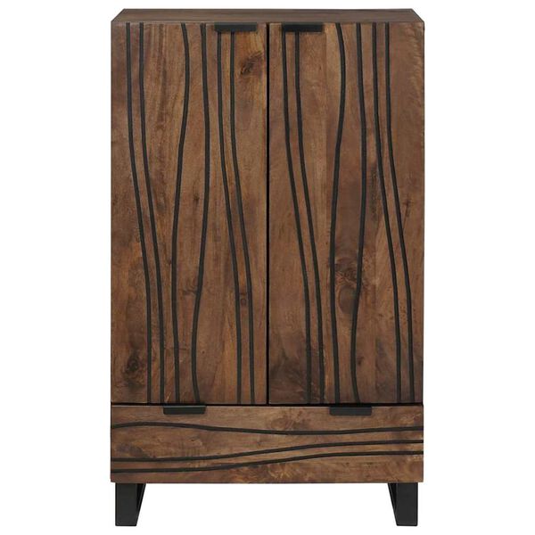 vidaXL Buffet Marron 60 x 33 x 100 cm bois de manguier massif