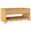 vidaXL Table basse Drammen Ch&ecirc;ne 99 x 55 x 45 cm Bois de pin massif