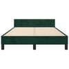 vidaXL Cadre de lit sans matelas vert fonc&eacute; 120x200 cm velours