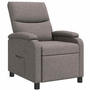 vidaXL Fauteuil inclinable Taupe Tissu