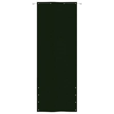 vidaXL Écran de balcon Vert foncé 80x240 cm Tissu Oxford