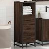 vidaXL Armoire de bain ch&ecirc;ne marron 35x37,5x100 cm bois d'ing&eacute;nierie