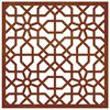 vidaXL D&eacute;coration murale jardin 55x55 cm acier corten design mauresque