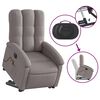 vidaXL Fauteuil inclinable de massage &eacute;lectrique Taupe Tissu