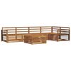 vidaXL Ensemble de canap&eacute;s d'ext&eacute;rieur 6 pc Naturel