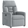 vidaXL Fauteuil inclinable &eacute;lectrique Gris clair Tissu