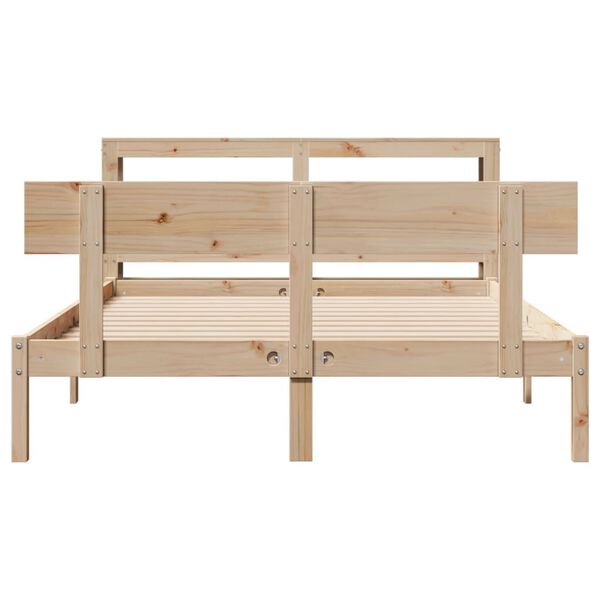 vidaXL Cadre de lit sans matelas 120x190 cm bois de pin massif