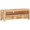 vidaXL Meuble TV 110x30x40 cm Bois de manguier brut