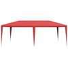 vidaXL Tente de f&ecirc;te Rouge 600 x 300 x 255 cm PE et acier