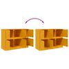 vidaXL Buffet jaune moutarde 99x39x73 cm acier