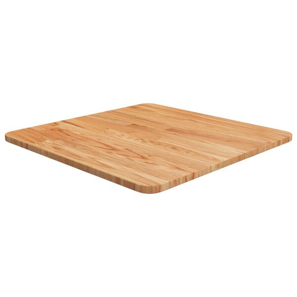 vidaXL Dessus de table carré Marron clair50x50x1,5cm Bois chêne traité