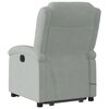 vidaXL Fauteuil inclinable de massage &eacute;lectrique gris clair velours