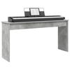 vidaXL Stand de clavier Gris b&eacute;ton 130 x 32 x 64 cm Bois d'ing&eacute;nierie