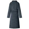 vidaXL Robe de bain sans capuche Bleu marine s Flanelle