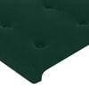 vidaXL Cadre de lit sans matelas vert fonc&eacute; 200x200 cm velours