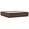 vidaXL Cadre de lit sans matelas ch&ecirc;ne marron 200x200 cm