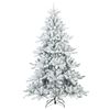 vidaXL Sapin de Noël artificiel à branches pliantes, duveteux de neige