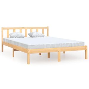 vidaXL Cadre de lit sans matelas bois massif 160x200 cm