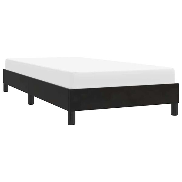 vidaXL Cadre de lit sans matelas noir 90x210 cm velours