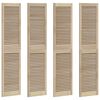 vidaXL Porte de Cabinet 4 pi&egrave;ces Naturel 170 x 2,1 x 39,5 cm