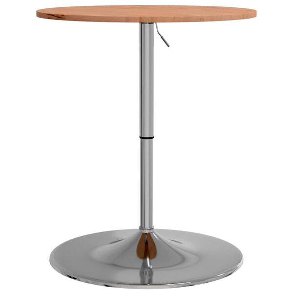 vidaXL Table de bar Ø60x89,5 cm bois massif de hêtre