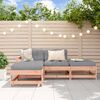vidaXL Salon de jardin 4 pcs avec coussins bois massif douglas