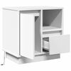 vidaXL Cabinet de chevet avec tiroir 2 pcs Blanc 50 x 34,5 x 50 cm.