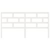 vidaXL T&ecirc;te de lit Blanc 186x4x100 cm Bois massif de pin
