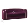 vidaXL Canap&eacute; pliable pour chien Bordeaux 73x67x26 cm Coussin lavable