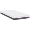 vidaXL Matelas Blanc et Gris 100 x 200 cm Tissu jacquard