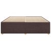 vidaXL Cadre de lit sans matelas marron fonc&eacute; 200x200 cm tissu
