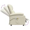 vidaXL Fauteuil de massage électrique Blanc Similicuir