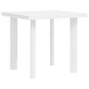 vidaXL Table de jardin Blanc 80x75x72 cm Plastique