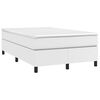 vidaXL Sommier &agrave; lattes de lit avec matelas blanc 120x190cm similicuir