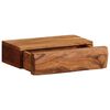 vidaXL &Eacute;tag&egrave;res murales 2 pcs 30x17x8 cm bois massif d'acacia