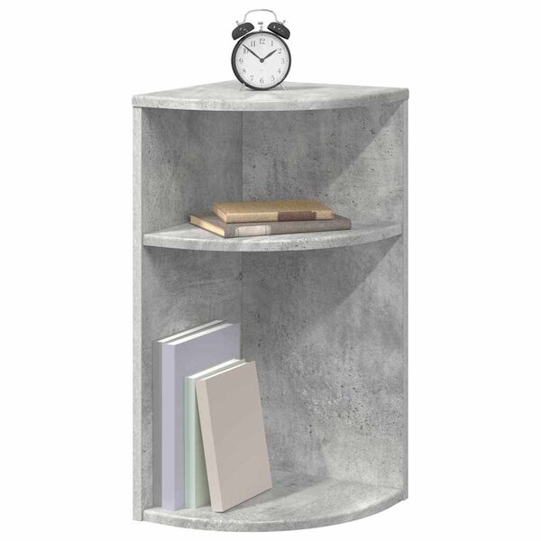 vidaXL Table d'appoint Gris b&eacute;ton 29,6 x 29,6 x 60 cm