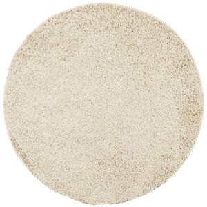 vidaXL Tapis shaggy PAMPLONA poils longs moderne dor&eacute; &Oslash; 160 cm