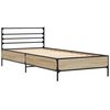 vidaXL Cadre de lit sans matelas ch&ecirc;ne sonoma 90x200 cm