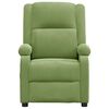 vidaXL Fauteuil inclinable &eacute;lectrique vert clair velours