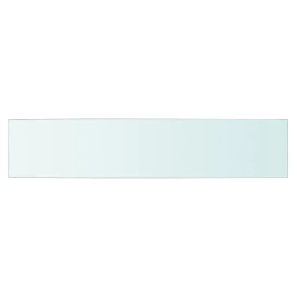 vidaXL Panneaux d'étagère 2 pcs Verre Transparent 70x15 cm