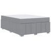 vidaXL Cadre de lit avec matelas Gris clair 160 x 200 cm tissu