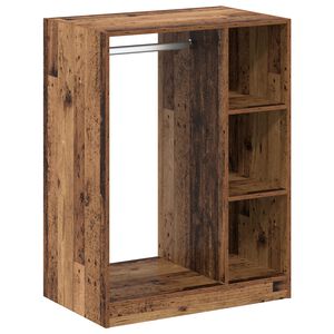 vidaXL Armoire avec &eacute;tag&egrave;re avec stockage Bois ancien 77 x 48 x 102 cm