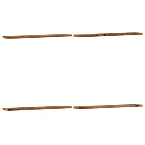 vidaXL Panneaux de biblioth&egrave;que 4 pcs vieux bois bois d'ing&eacute;nierie