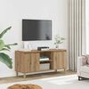 vidaXL Meuble TV ch&ecirc;ne artisanal 102x35x50 cm bois d'ing&eacute;nierie