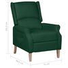 vidaXL Fauteuil inclinable Vert fonc&eacute; Tissu