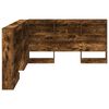vidaXL T&ecirc;te de lit de rangement Ch&ecirc;ne fum&eacute; 160 cm Bois d'ing&eacute;nierie