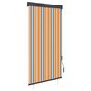 vidaXL Store roulant d'ext&eacute;rieur 80x250 cm Jaune et bleu