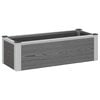vidaXL Jardini&egrave;re sur&eacute;lev&eacute;e Gris 75 x 30 x 22 cm WPC et Aluminium