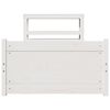vidaXL Cadre de lit avec t&ecirc;te de lit sans matelas blanc 90x190 cm